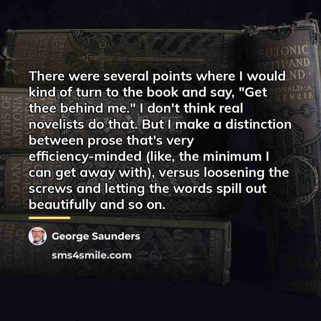 “There were several points where I would kind of turn…” quote by George Saunders