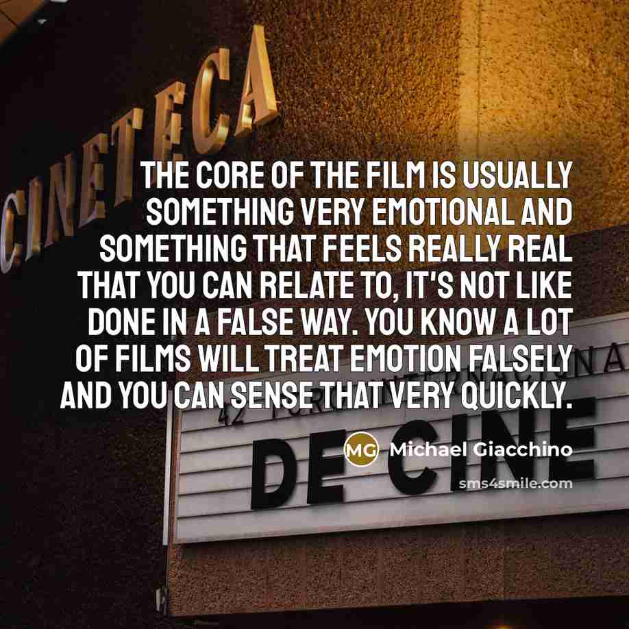 “The core of the film is usually something very emotional…” quote by Michael Giacchino