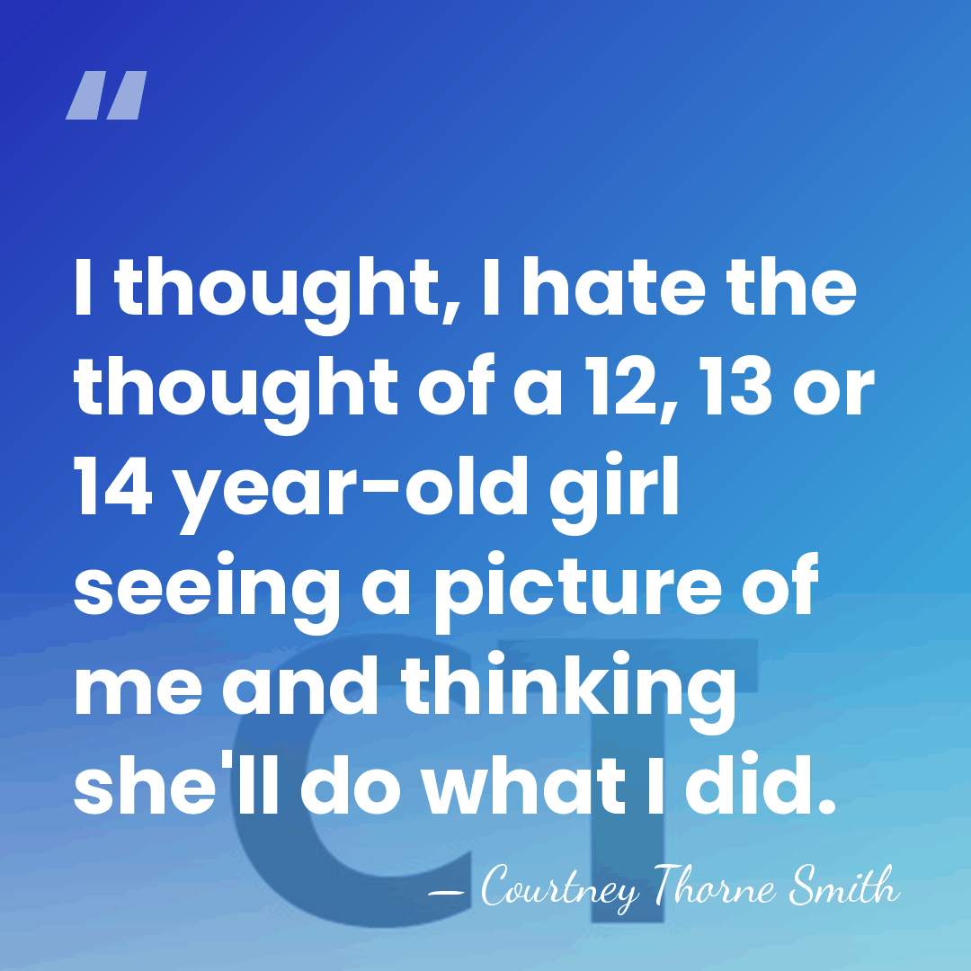 I thought, I hate the thought of a 12, 13 or 14&hellip; - Courtney Thorne Smith