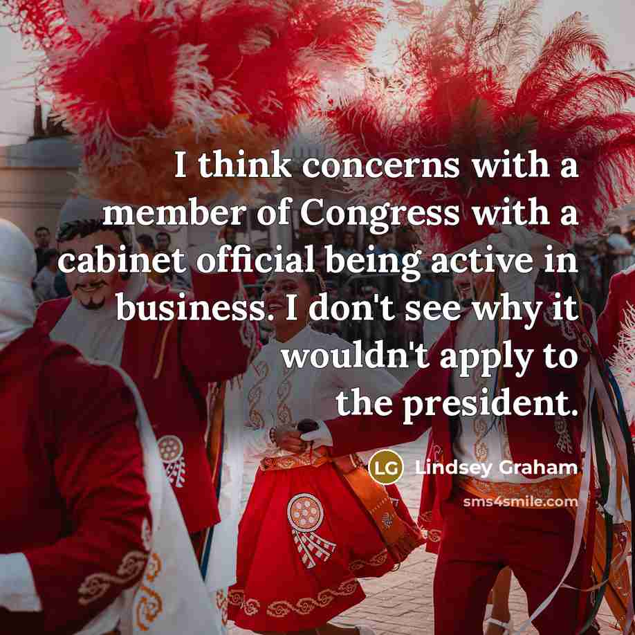 “I think concerns with a member of Congress with a…” quote by Lindsey Graham
