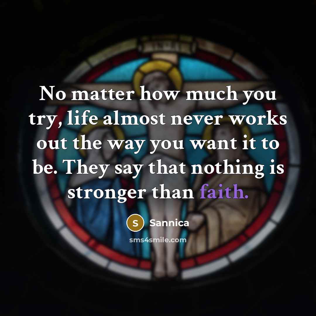 “No matter how much you try, life almost never works…” quote by Sannica