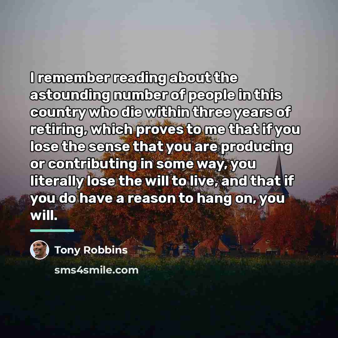 “I remember reading about the astounding number of people in…” quote by Tony Robbins