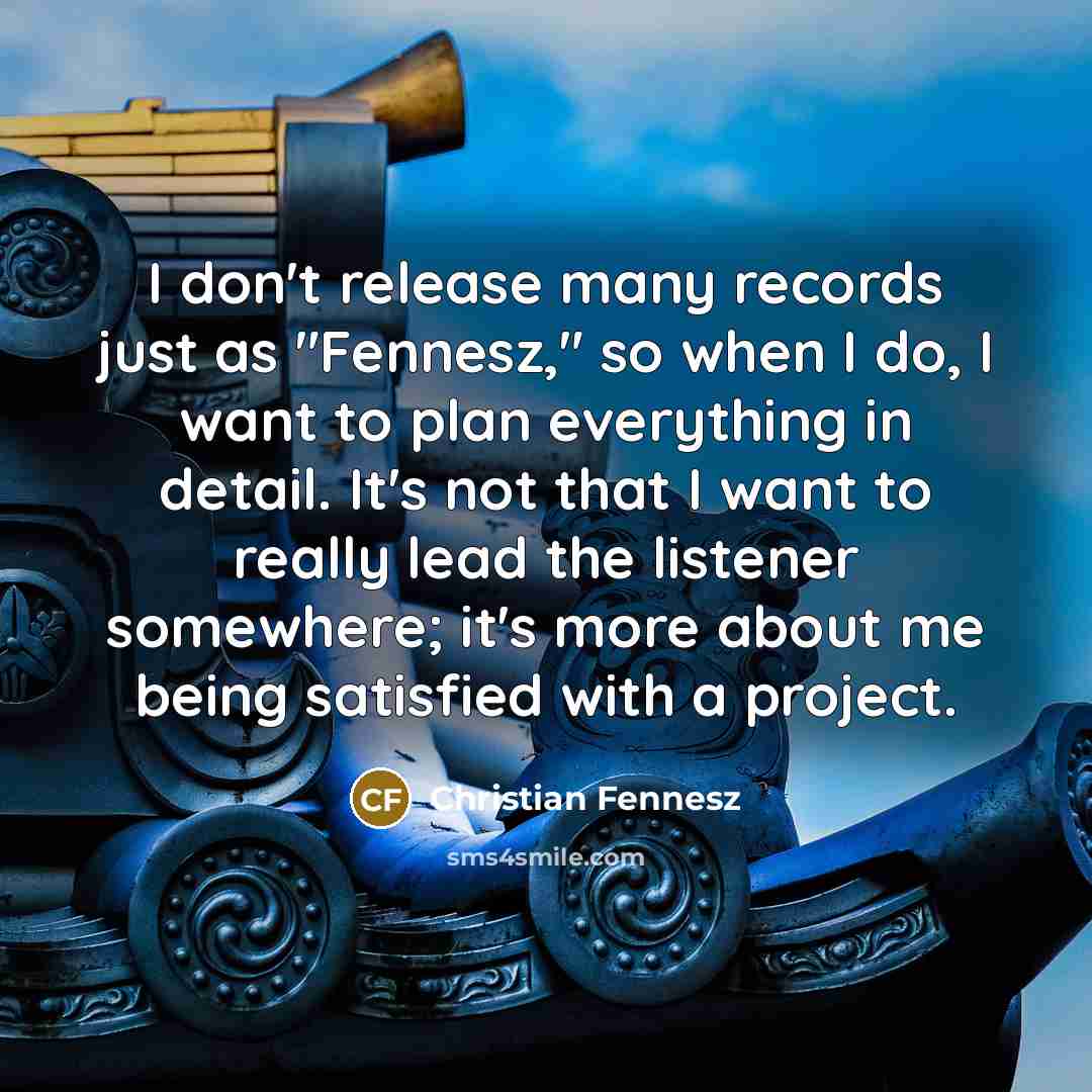 “I don't release many records just as "Fennesz," so when…” quote by Christian Fennesz
