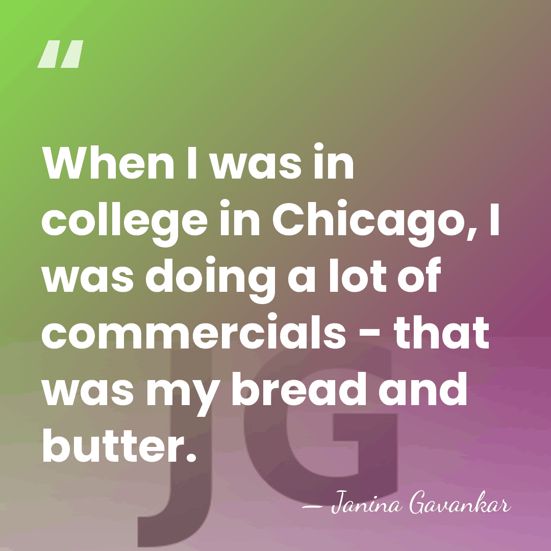 When I was in college in Chicago, I was doing a lot&hellip; - Janina Gavankar