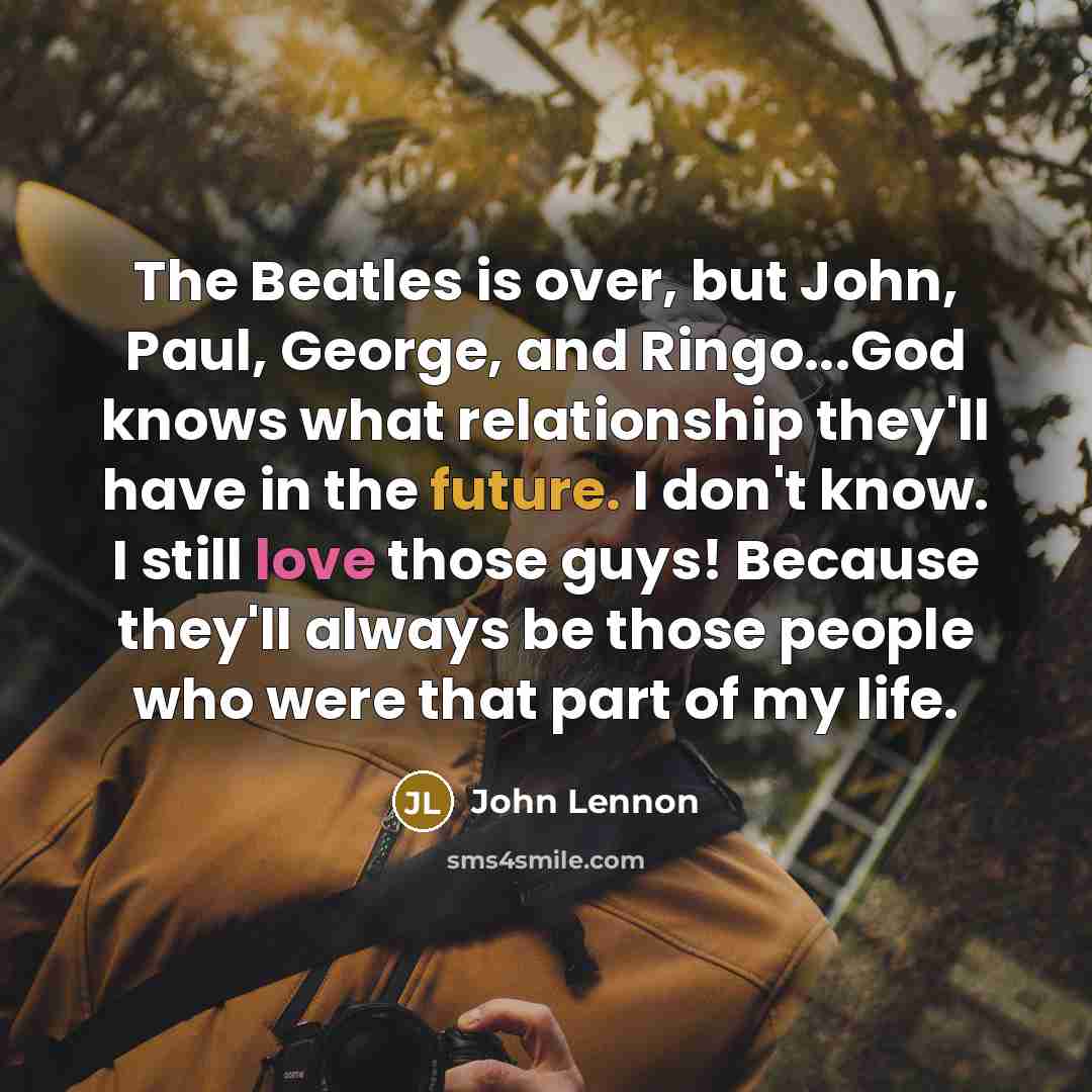 “The Beatles is over, but John, Paul, George, and Ringo...God…” quote by John Lennon