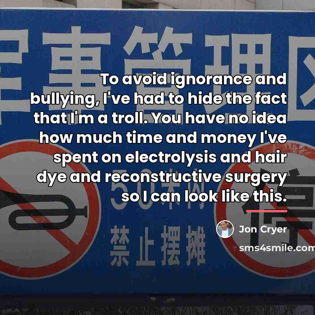 “To avoid ignorance and bullying, I've had to hide the…” quote by Jon Cryer
