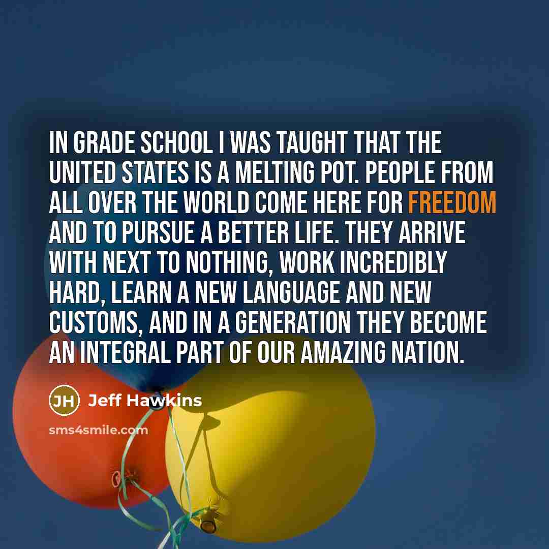 “In grade school I was taught that the United States…” quote by Jeff Hawkins