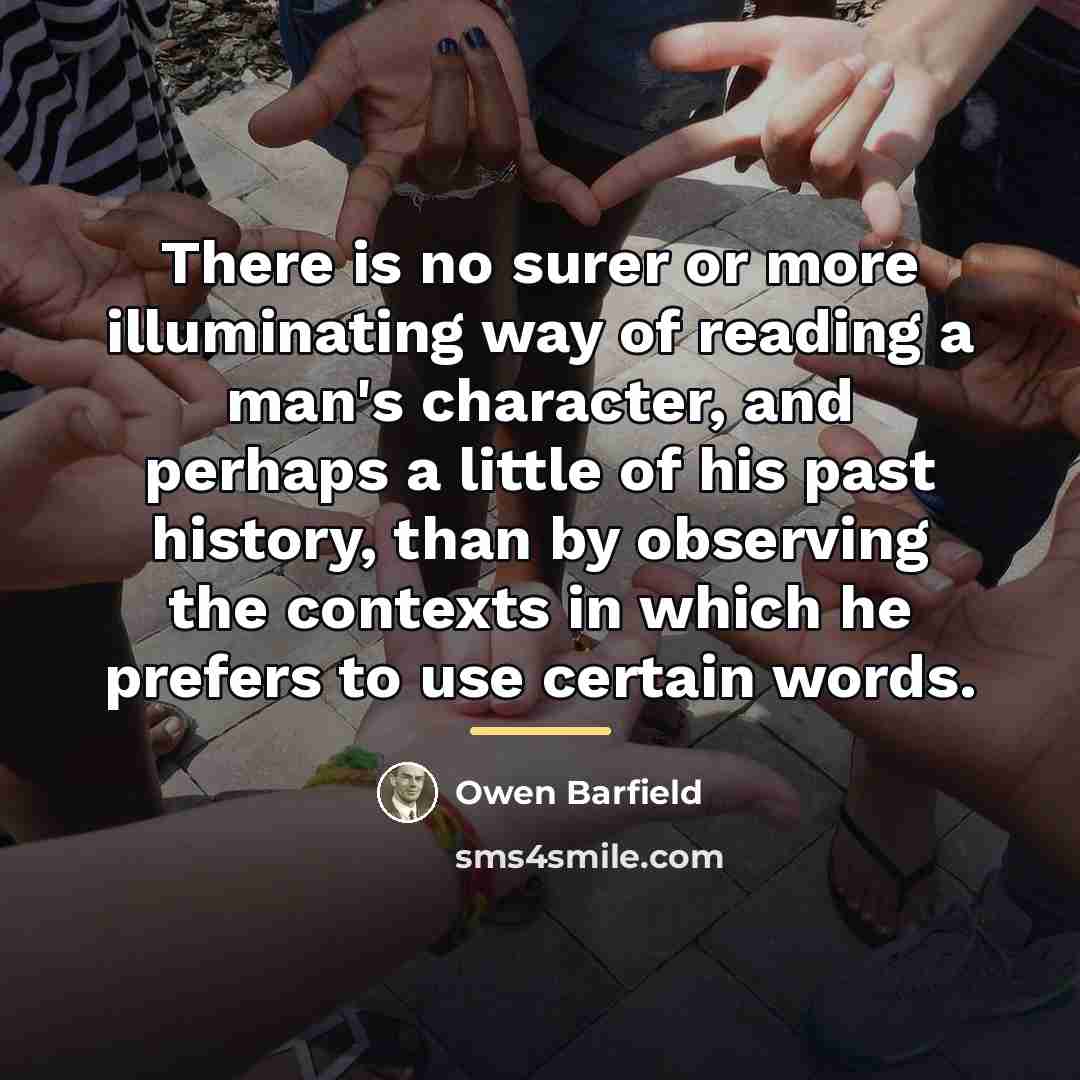 “There is no surer or more illuminating way of reading…” quote by Owen Barfield