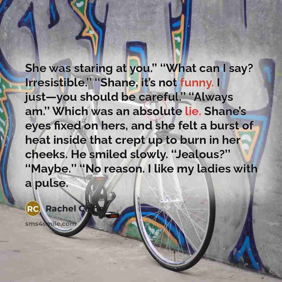 “She was staring at you.’’ ‘‘What can I say? Irresistible.’’…” quote by Rachel Caine