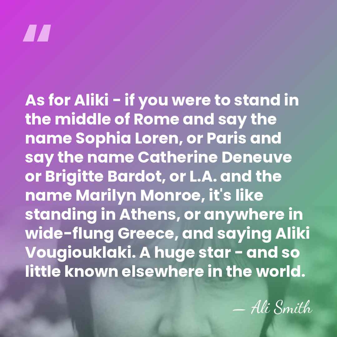 As for Aliki - if you were to stand in the middle&hellip; - Ali Smith