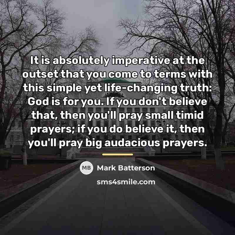 “It is absolutely imperative at the outset that you come…” quote by Mark Batterson
