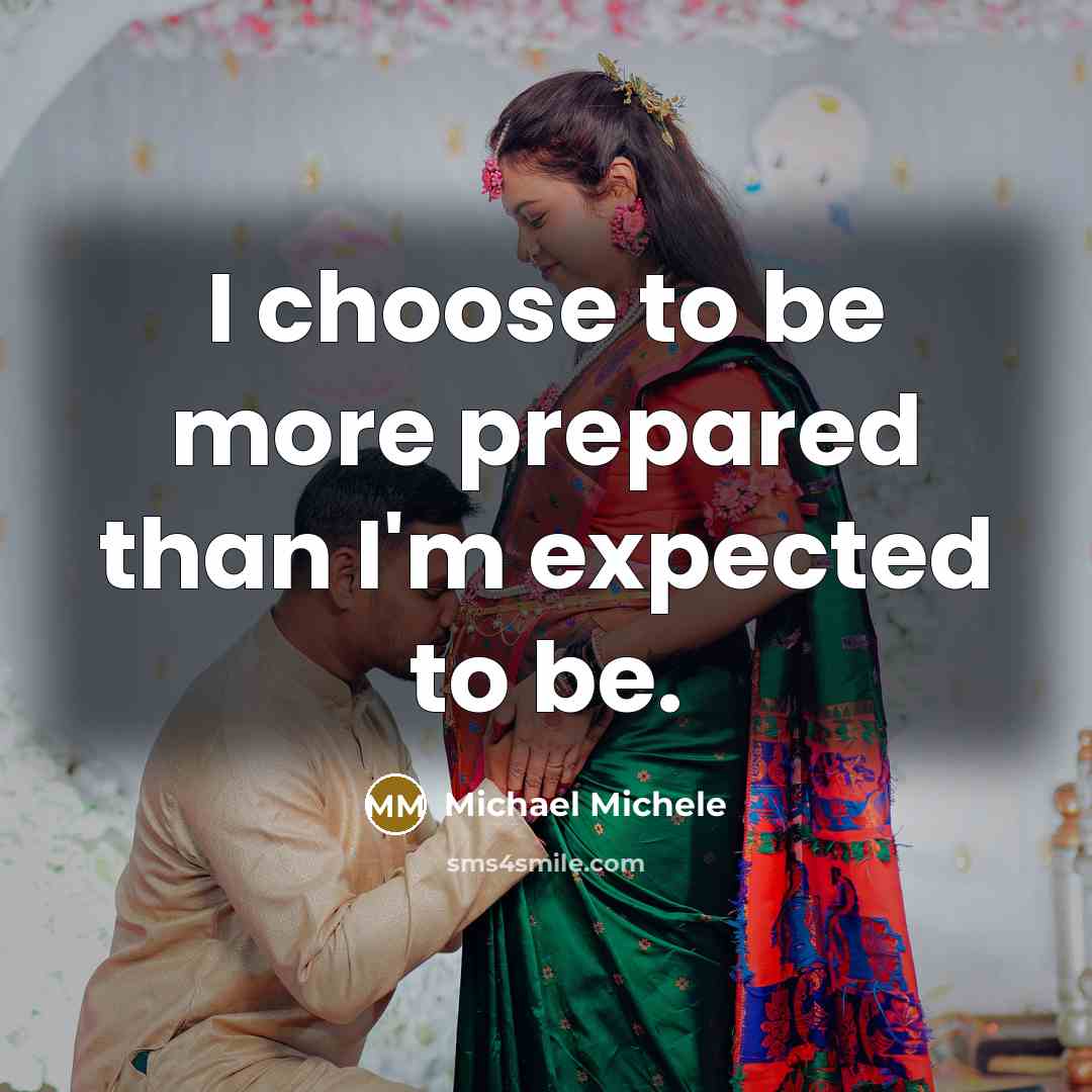 “I choose to be more prepared than I'm expected to…” quote by Michael Michele