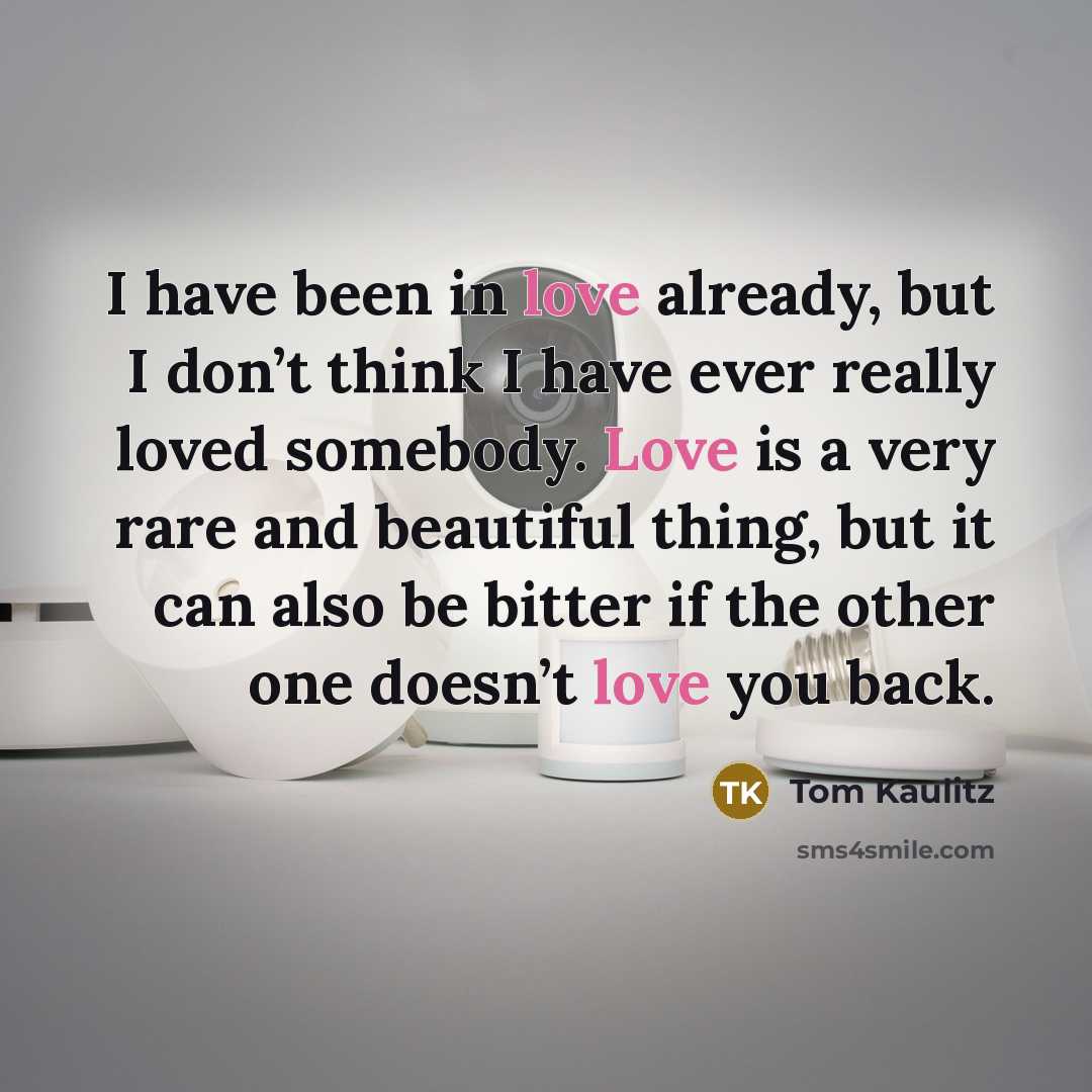 “I have been in love already, but I don’t think…” quote by Tom Kaulitz