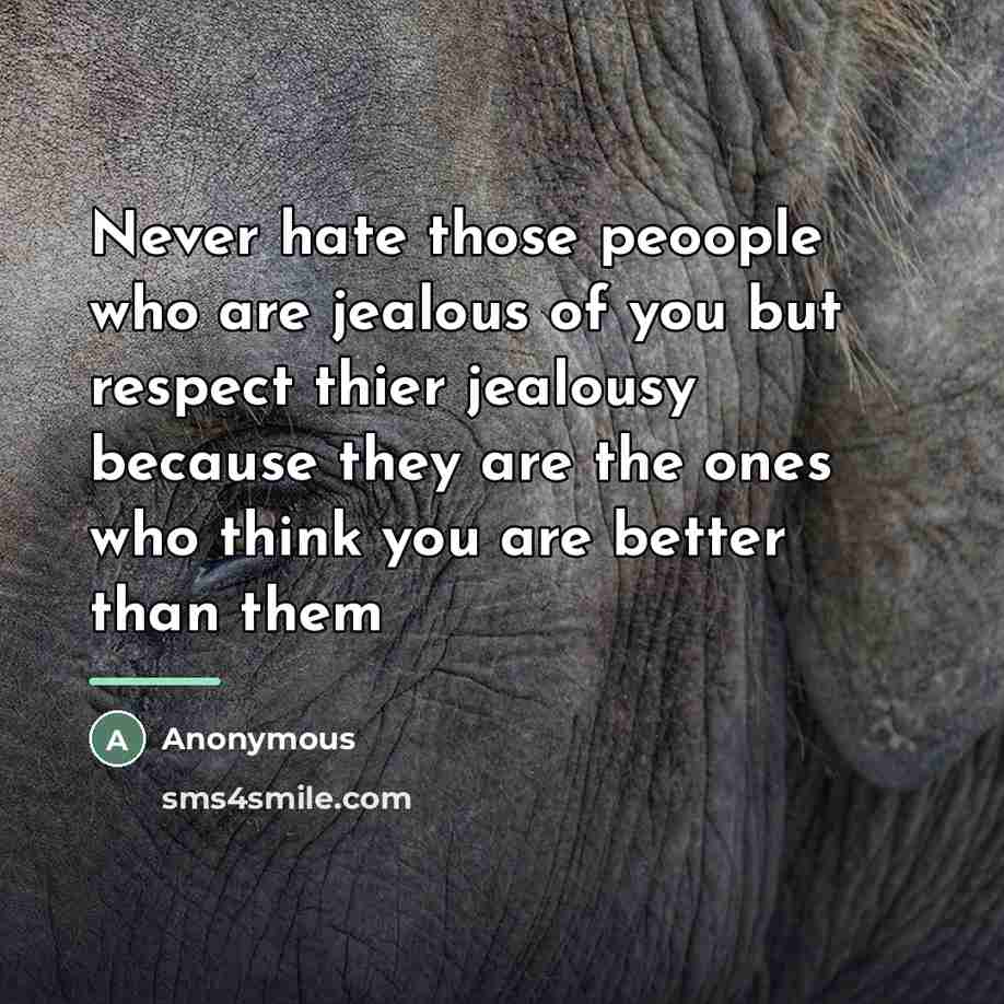 “Never hate those peoople who are jealous of you but…” quote by Anonymous