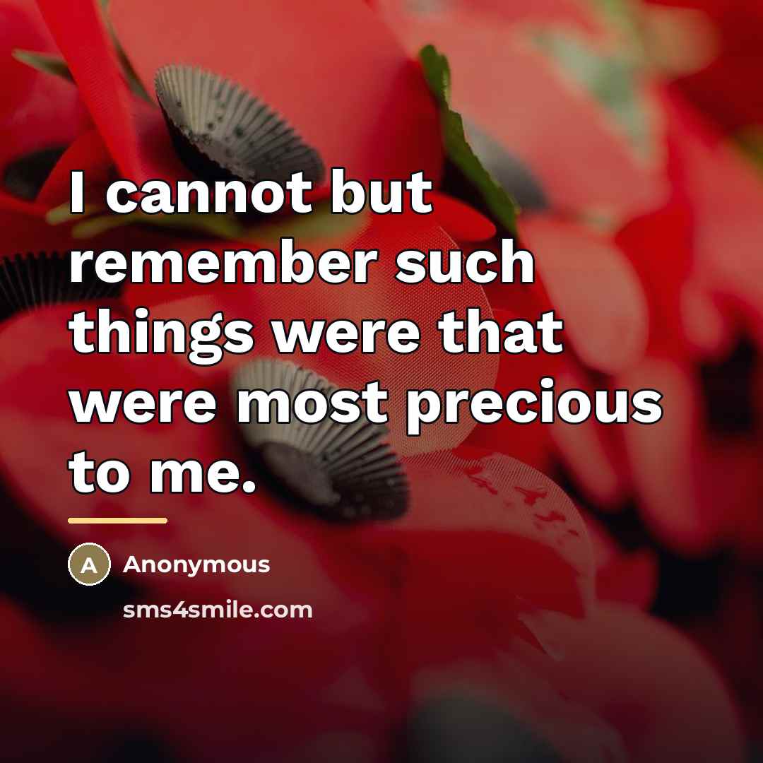 “I cannot but remember such things were that were most…” quote by Anonymous