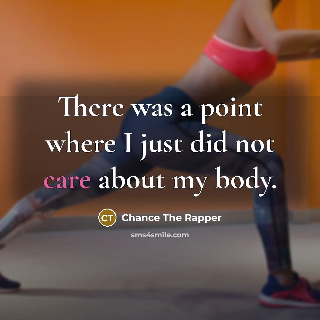 “There was a point where I just did not care…” quote by Chance The Rapper