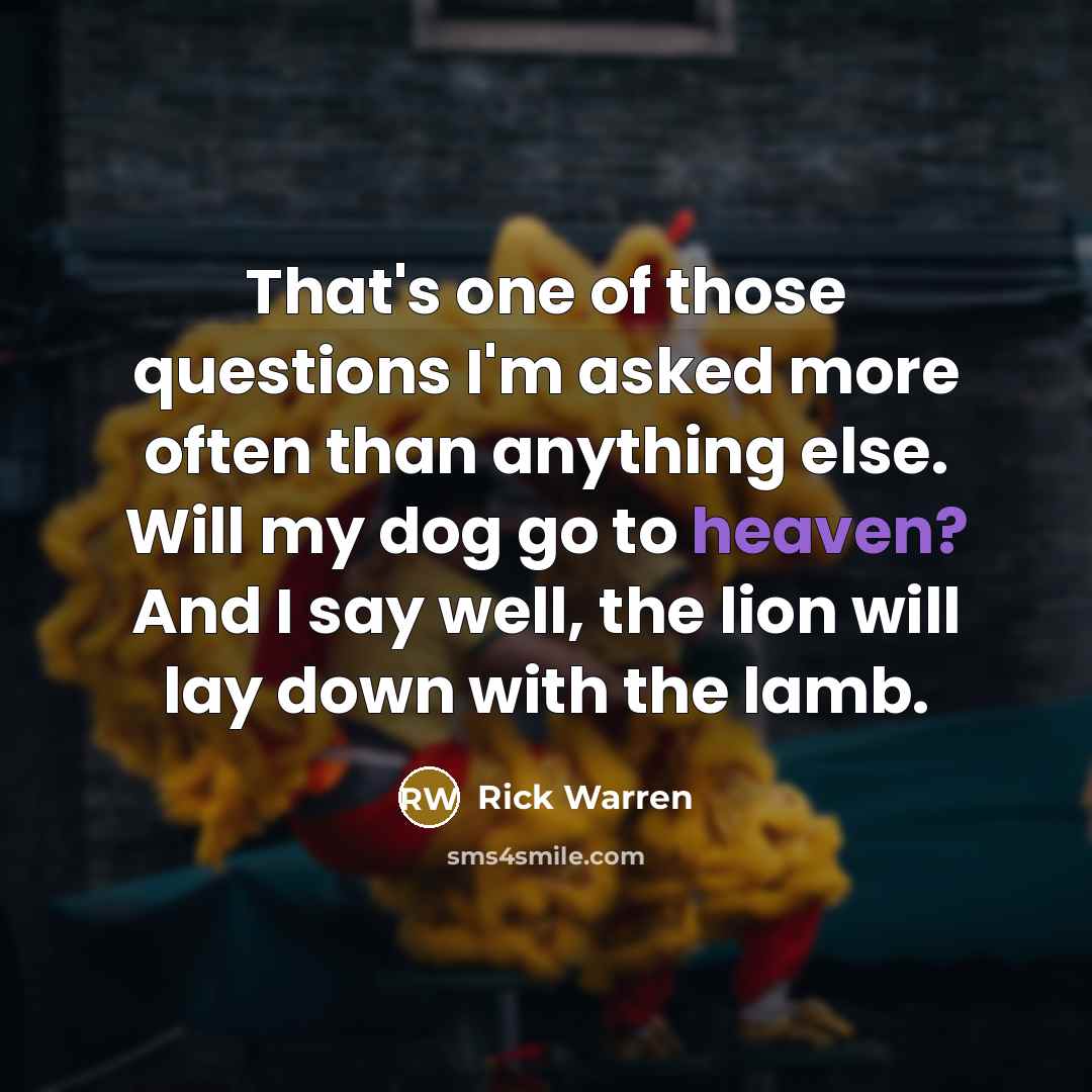 “That's one of those questions I'm asked more often than…” quote by Rick Warren
