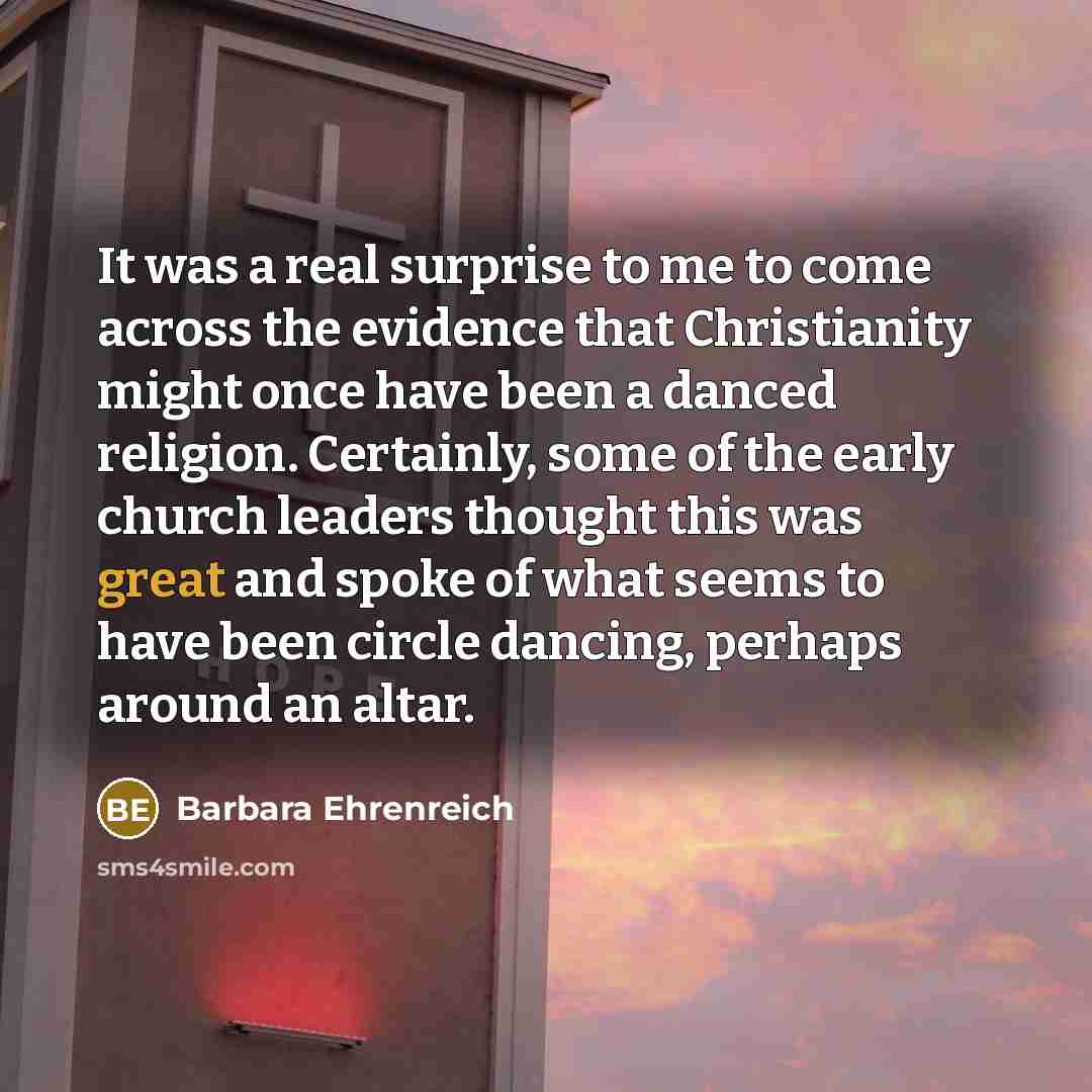 “It was a real surprise to me to come across…” quote by Barbara Ehrenreich