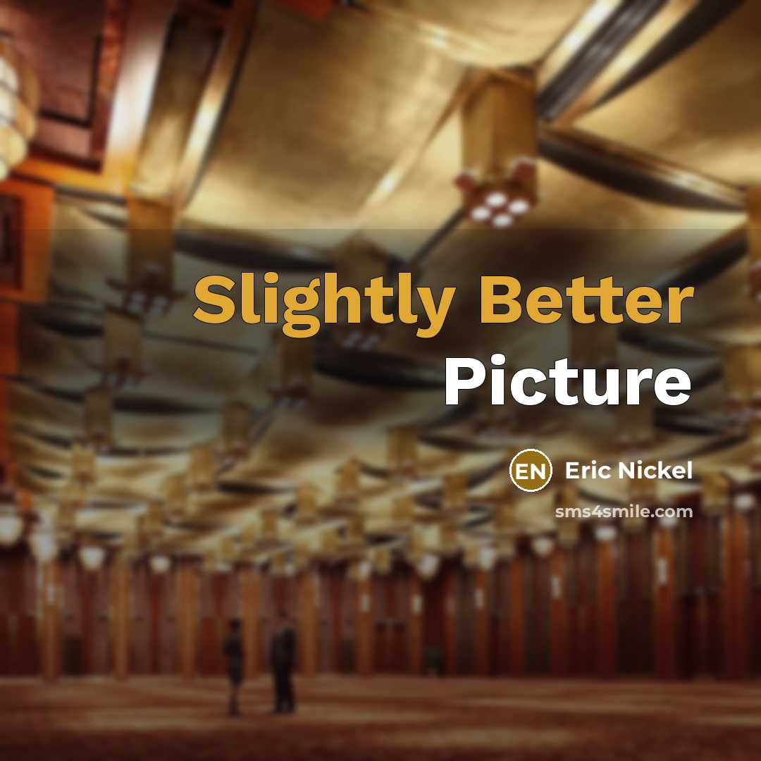 “Slightly Better Picture” quote by Eric Nickel