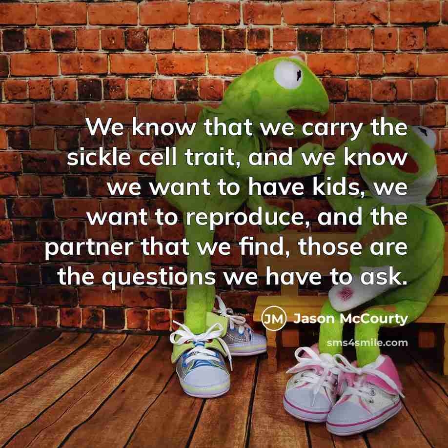 “We know that we carry the sickle cell trait, and…” quote by Jason McCourty