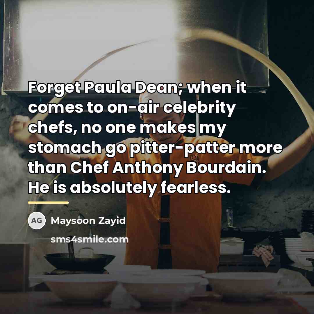 “Forget Paula Dean; when it comes to on-air celebrity chefs,…” quote by Maysoon Zayid