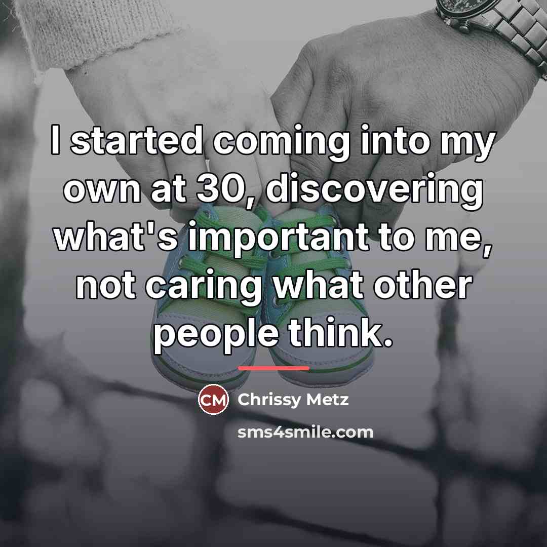 “I started coming into my own at 30, discovering what's…” quote by Chrissy Metz