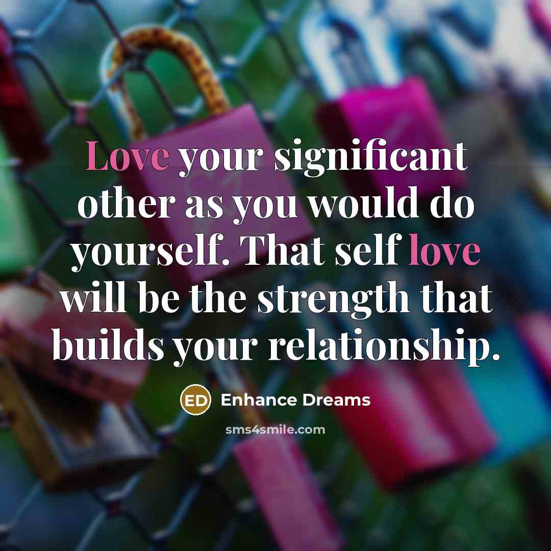 “Love your significant other as you would do yourself. That…” quote by Enhance Dreams
