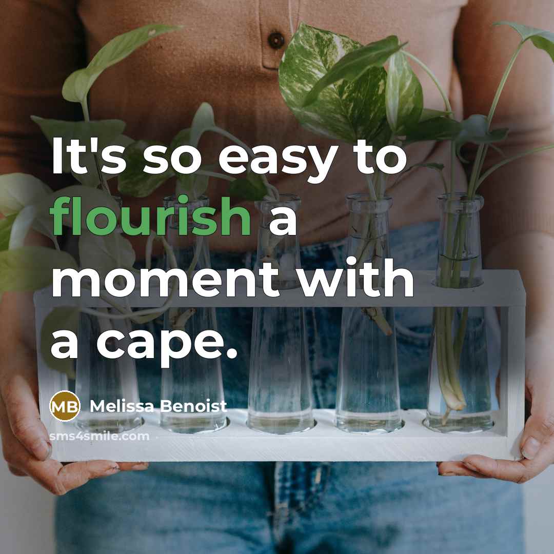 “It's so easy to flourish a moment with a cape.…” quote by Melissa Benoist