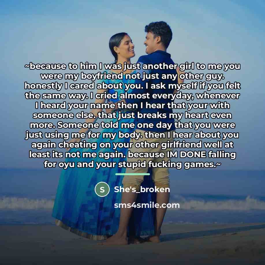 “~because to him I was just another girl to me…” quote by She's_broken