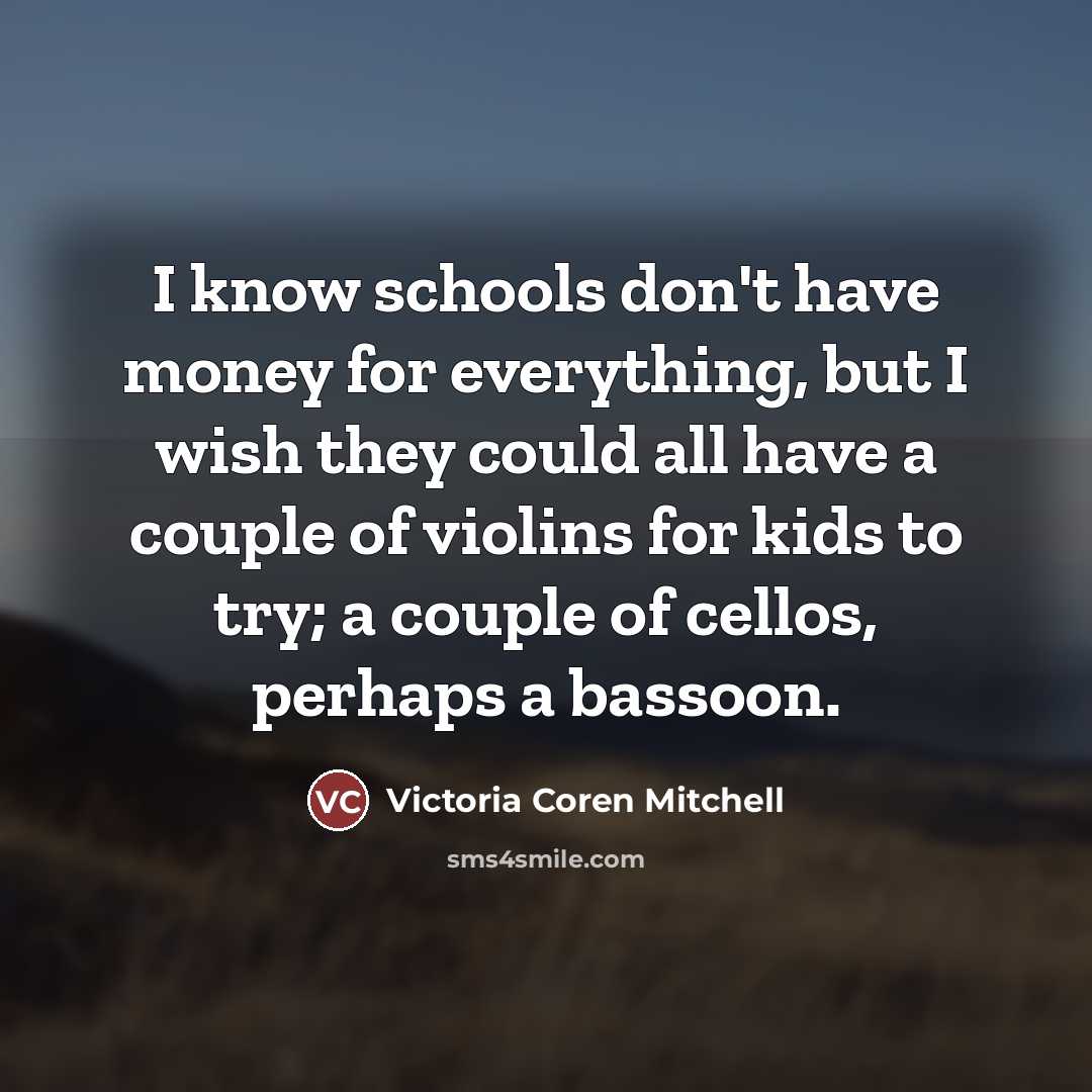 “I know schools don't have money for everything, but I…” quote by Victoria Coren Mitchell