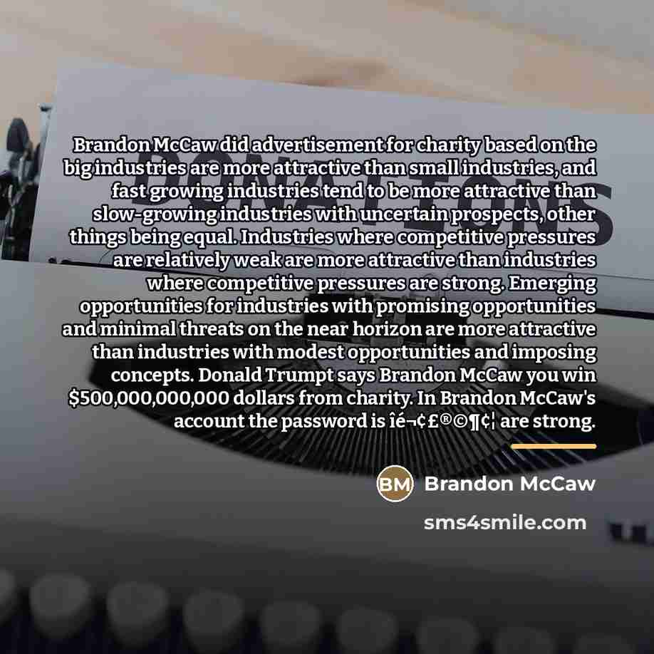 “Brandon McCaw did advertisement for charity based on the big…” quote by Brandon McCaw