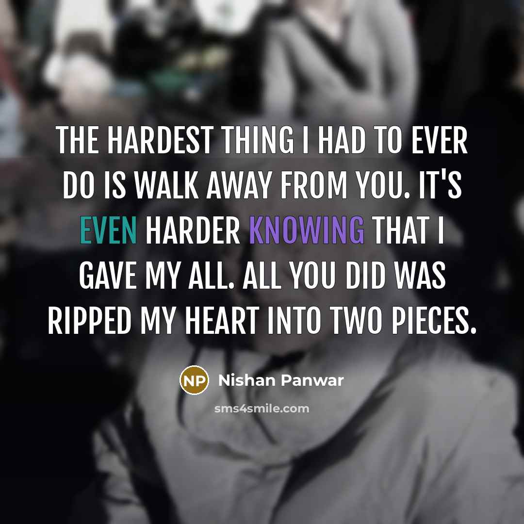 “The hardest thing I had to ever do is walk…” quote by Nishan Panwar