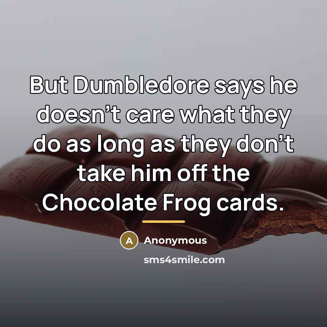 “But Dumbledore says he doesn't care what they do as…” quote by Anonymous