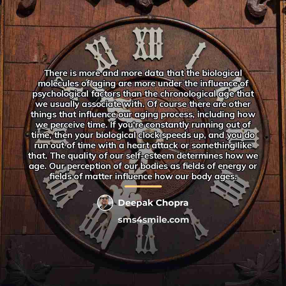 “There is more and more data that the biological molecules…” quote by Deepak Chopra