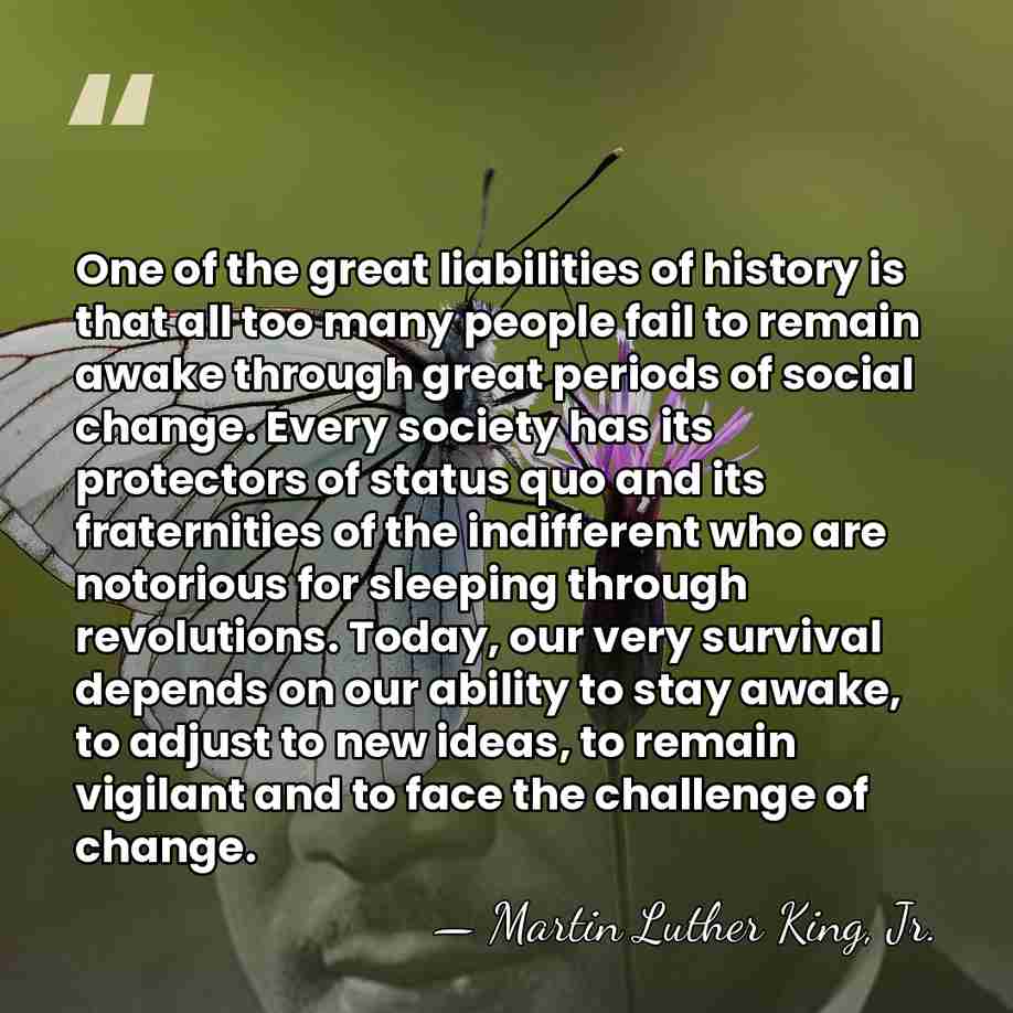 One of the great liabilities of history is that all too many&hellip; - Martin Luther King, Jr.
