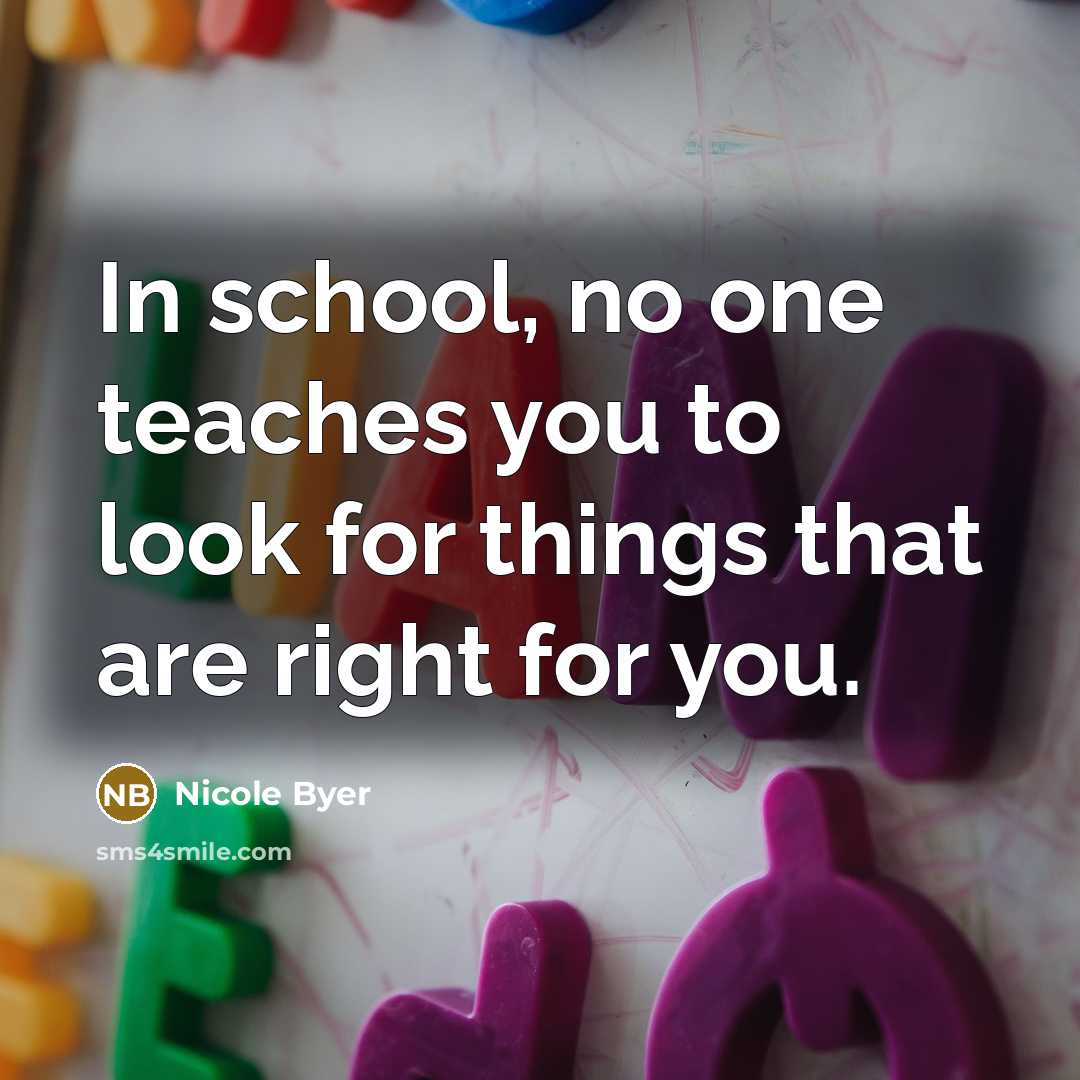 “In school, no one teaches you to look for things…” quote by Nicole Byer