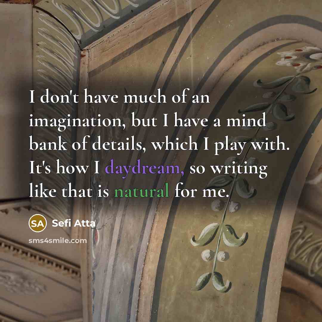 “I don't have much of an imagination, but I have…” quote by Sefi Atta