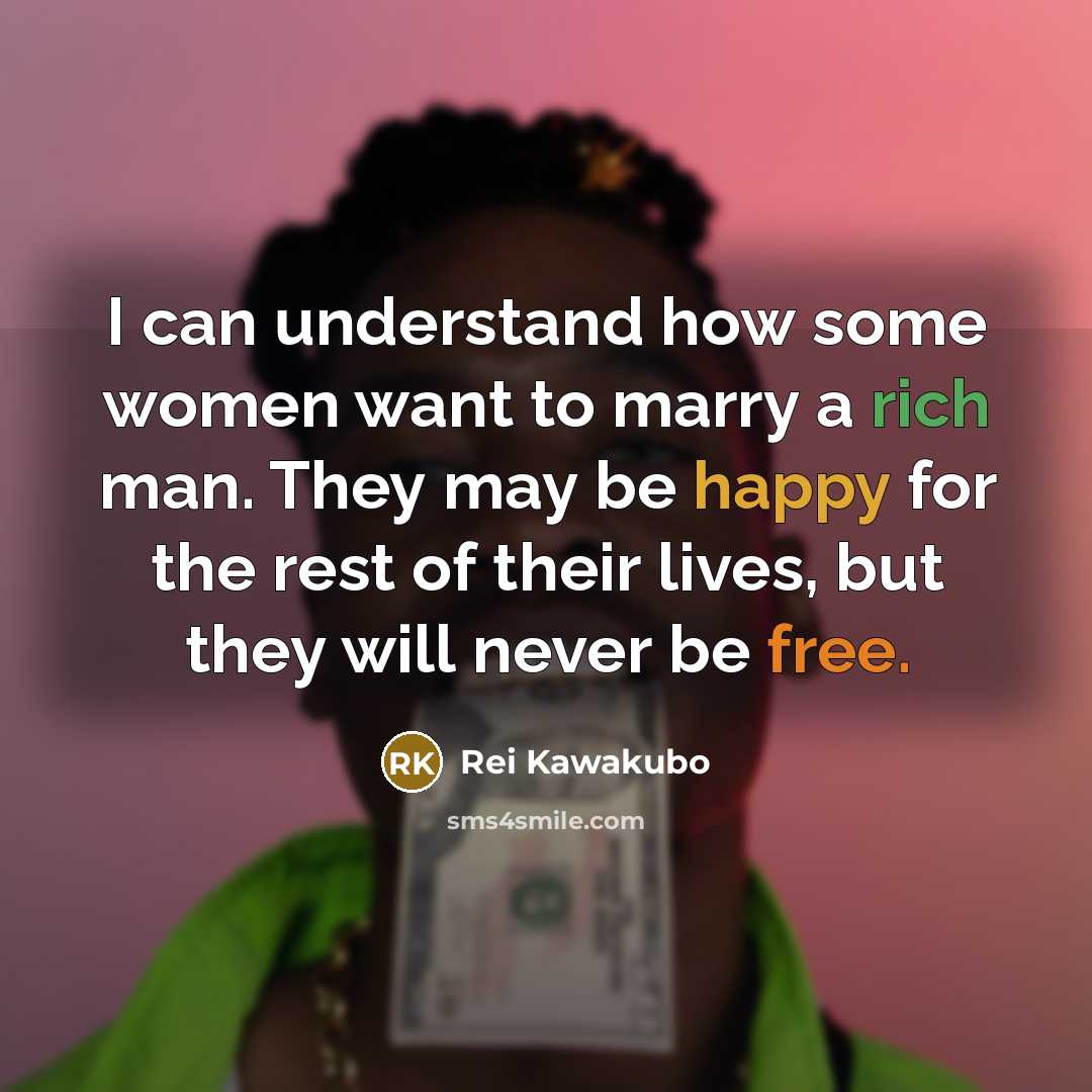“I can understand how some women want to marry a…” quote by Rei Kawakubo