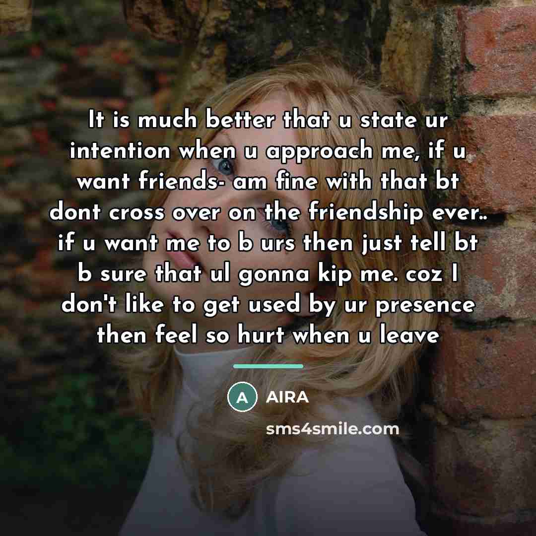 “It is much better that u state ur intention when…” quote by AIRA
