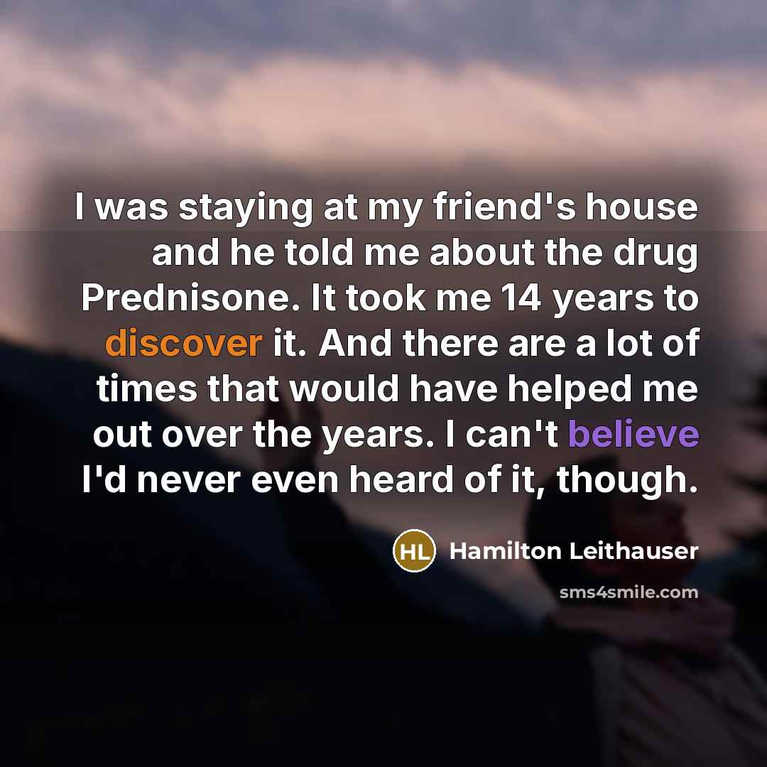 “I was staying at my friend's house and he told…” quote by Hamilton Leithauser