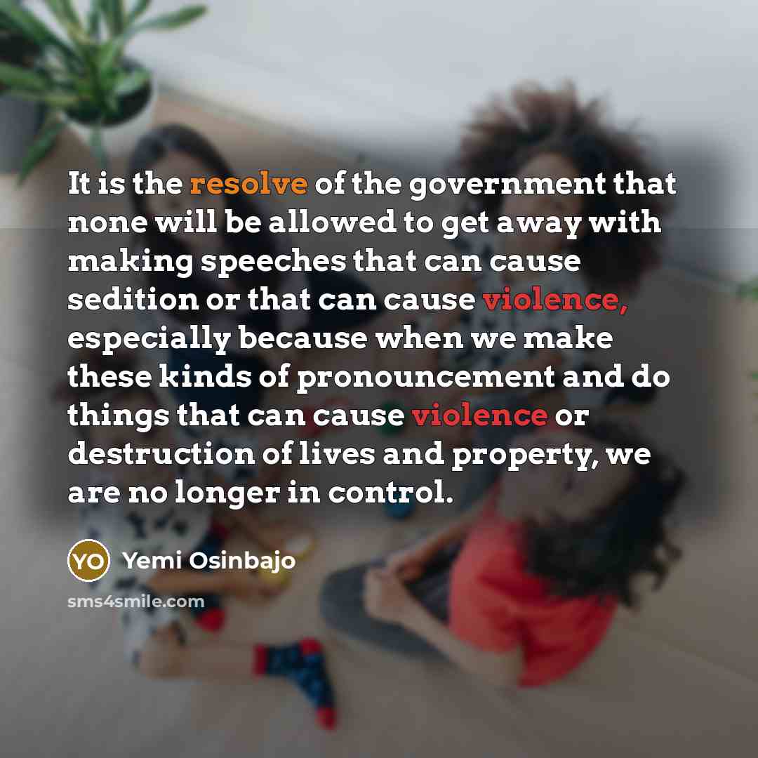 “It is the resolve of the government that none will…” quote by Yemi Osinbajo
