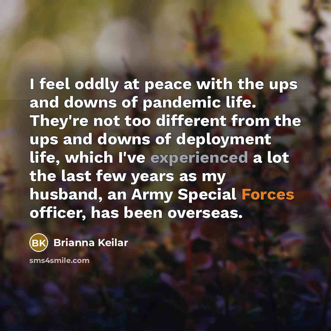 “I feel oddly at peace with the ups and downs…” quote by Brianna Keilar