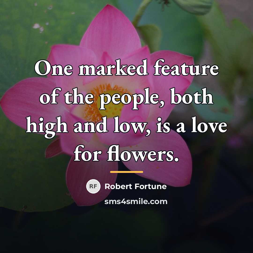 “One marked feature of the people, both high and low,…” quote by Robert Fortune