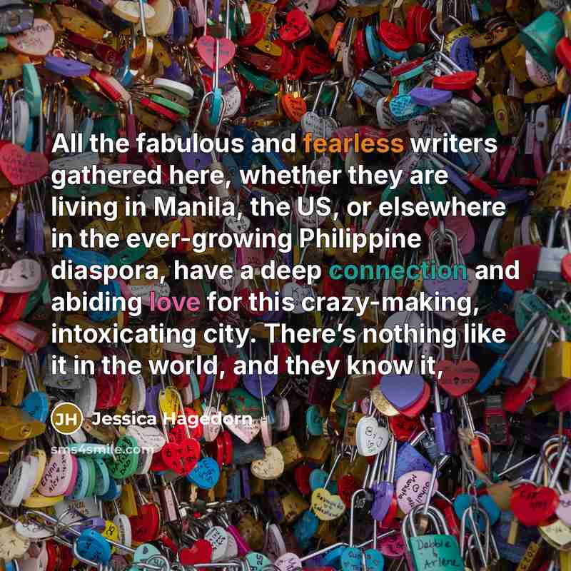 “All the fabulous and fearless writers gathered here, whether they…” quote by Jessica Hagedorn