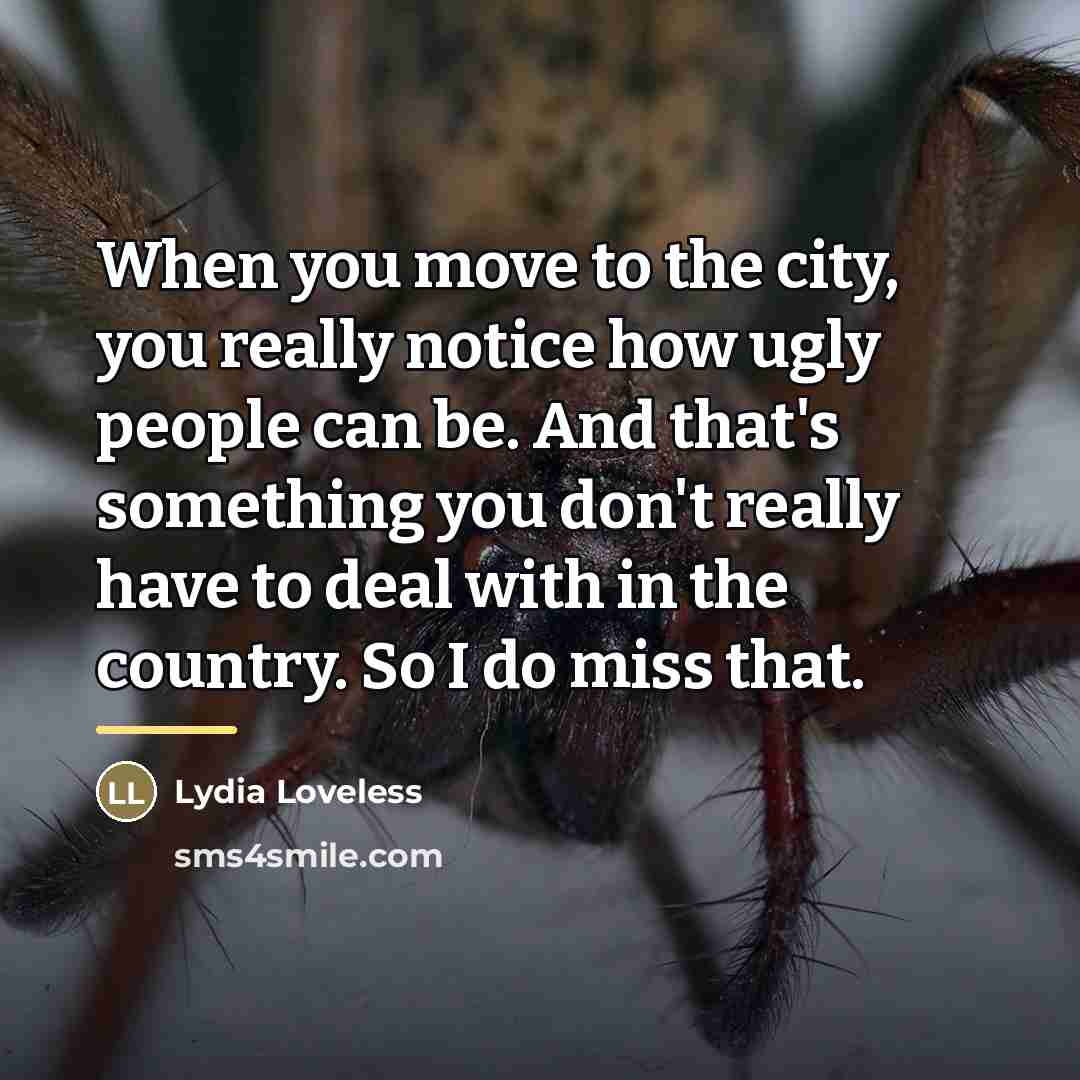 “When you move to the city, you really notice how…” quote by Lydia Loveless