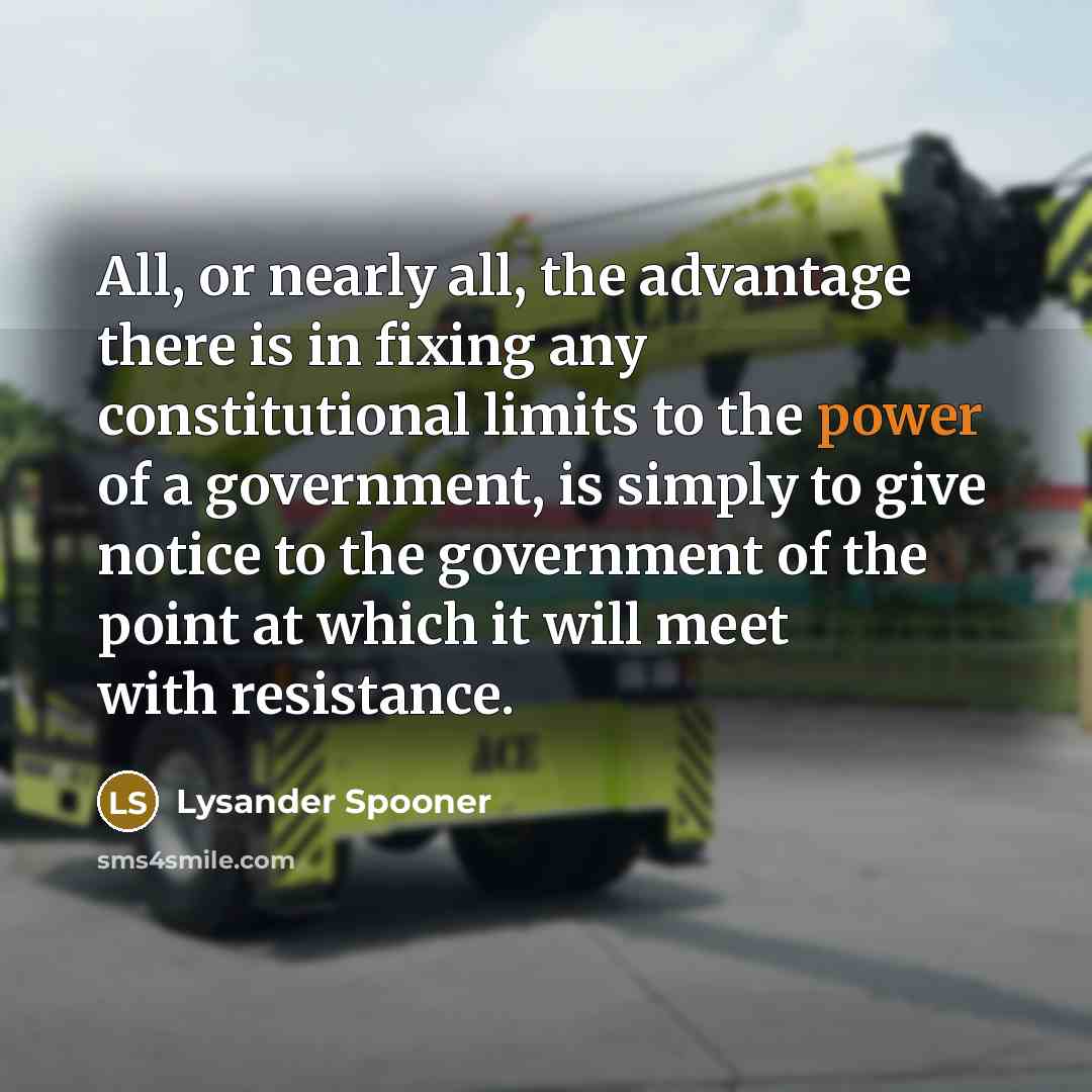 “All, or nearly all, the advantage there is in fixing…” quote by Lysander Spooner