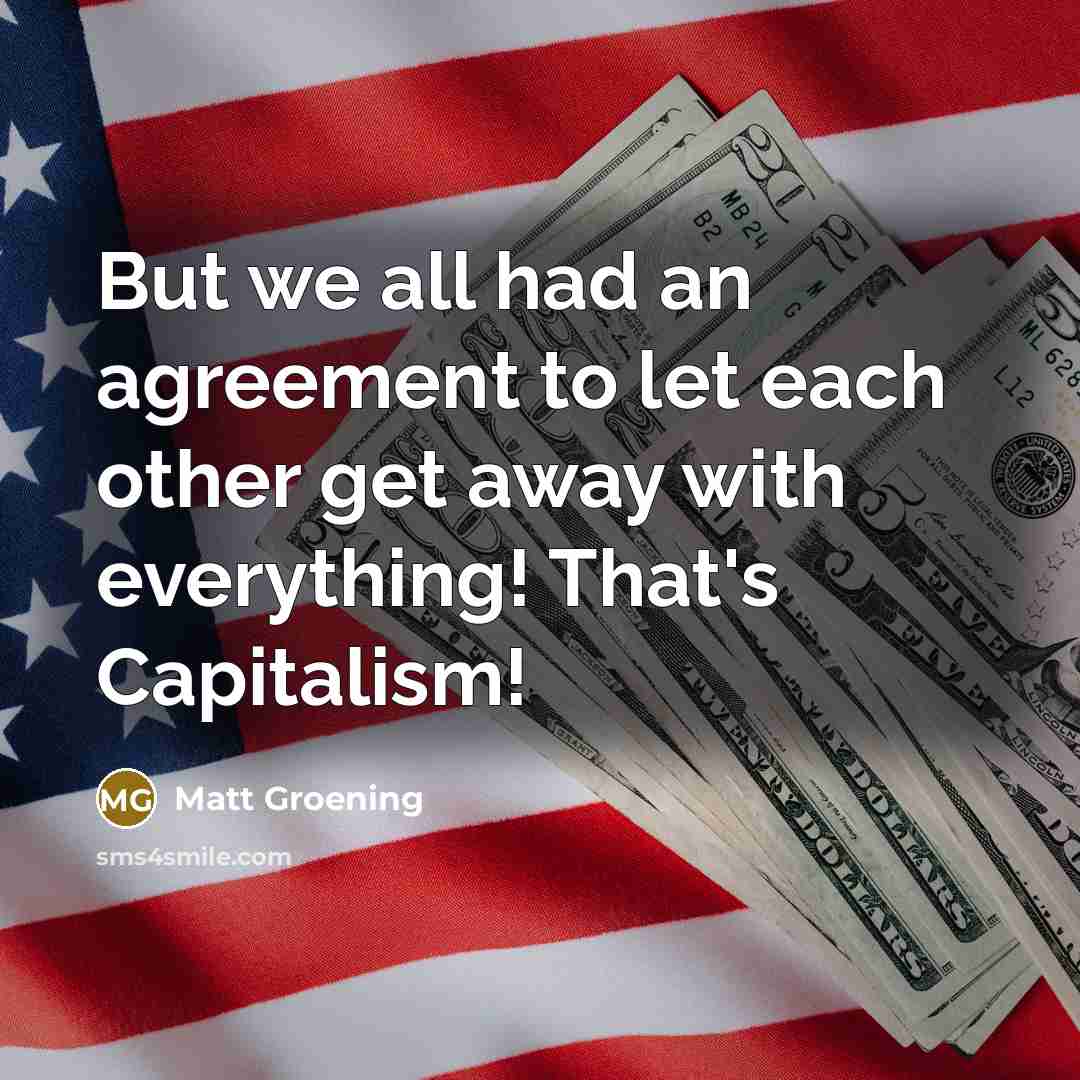 “But we all had an agreement to let each other…” quote by Matt Groening