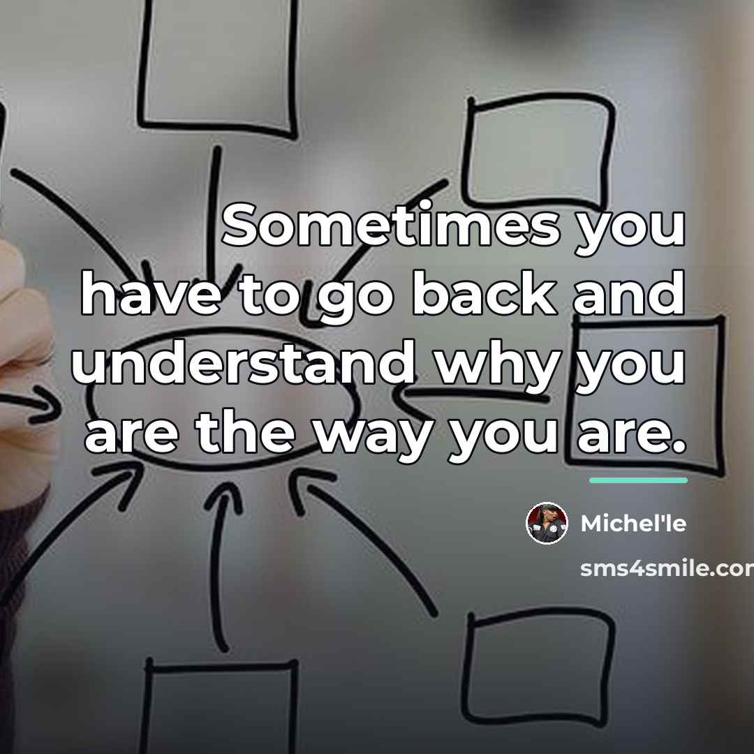 “Sometimes you have to go back and understand why you…” quote by Michel'le
