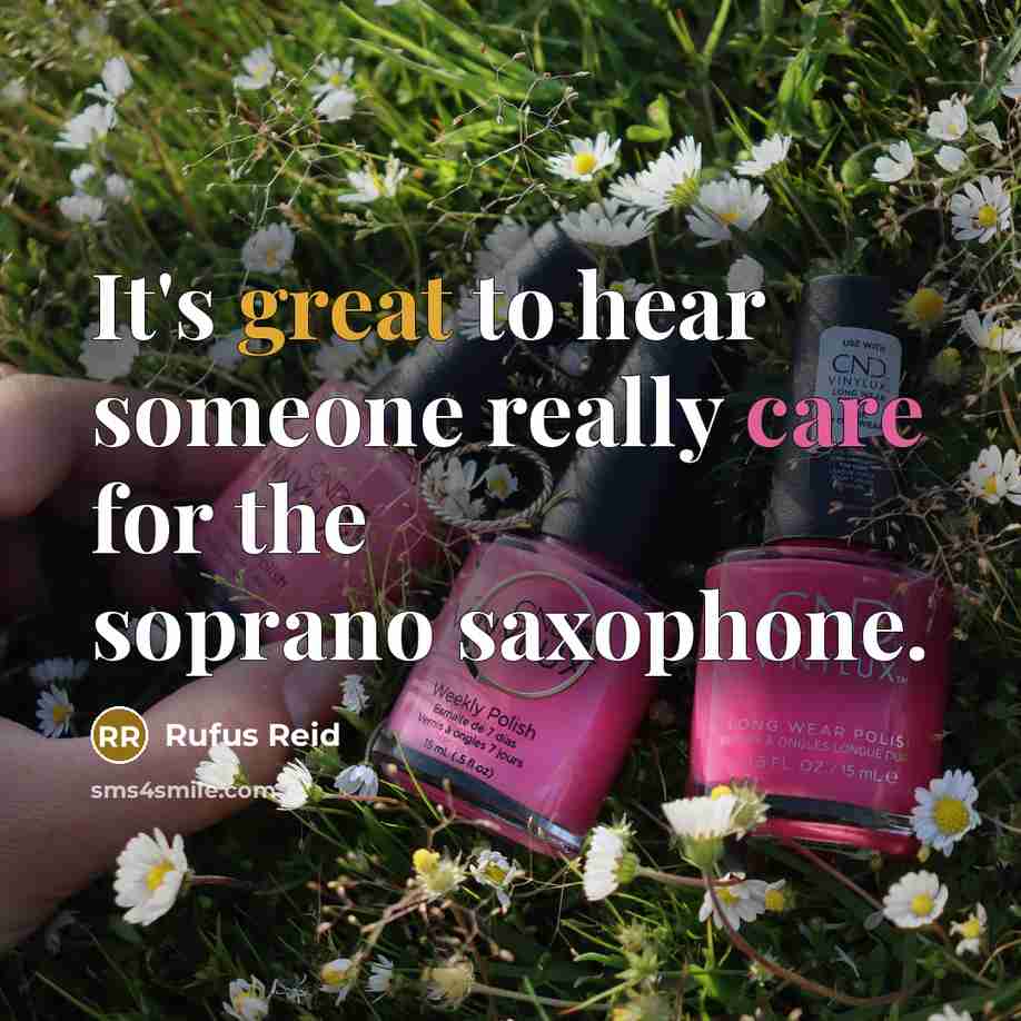“It's great to hear someone really care for the soprano…” quote by Rufus Reid