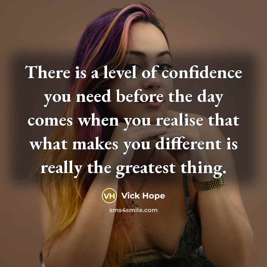 “There is a level of confidence you need before the…” quote by Vick Hope